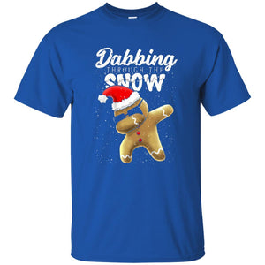 Dabbing Gingerbread T-shirt Dabbing Through The Snow