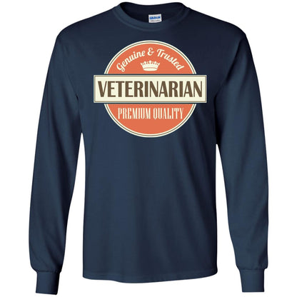 Veterinarian T-shirt Genuine And Trusted Permium Quality Navy