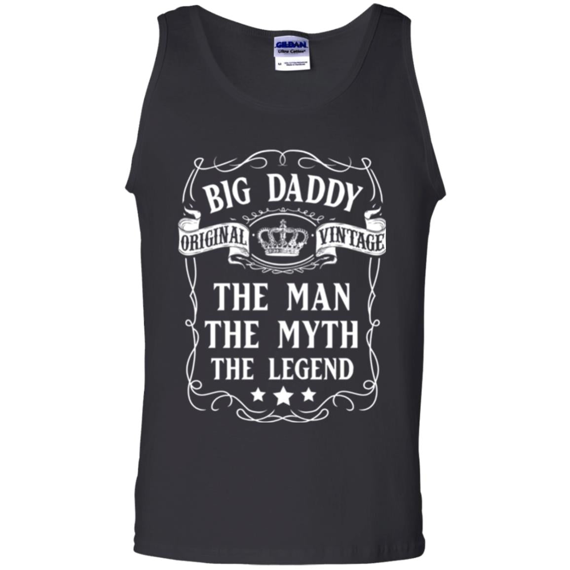 Big Daddy Original Vintage The Man Myth Legend Grandfather T-shirt Black
