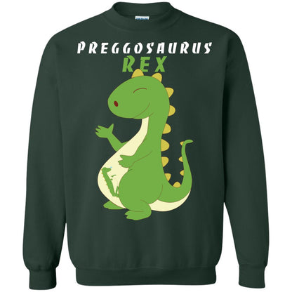 Dinosaur Pregnancy Pregosaurus Shirt Forest Green