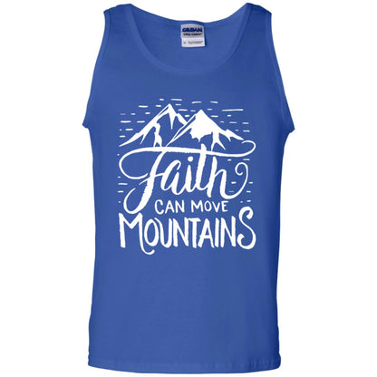 Faith Can Move Mountains Christian Gift Shirt Royal