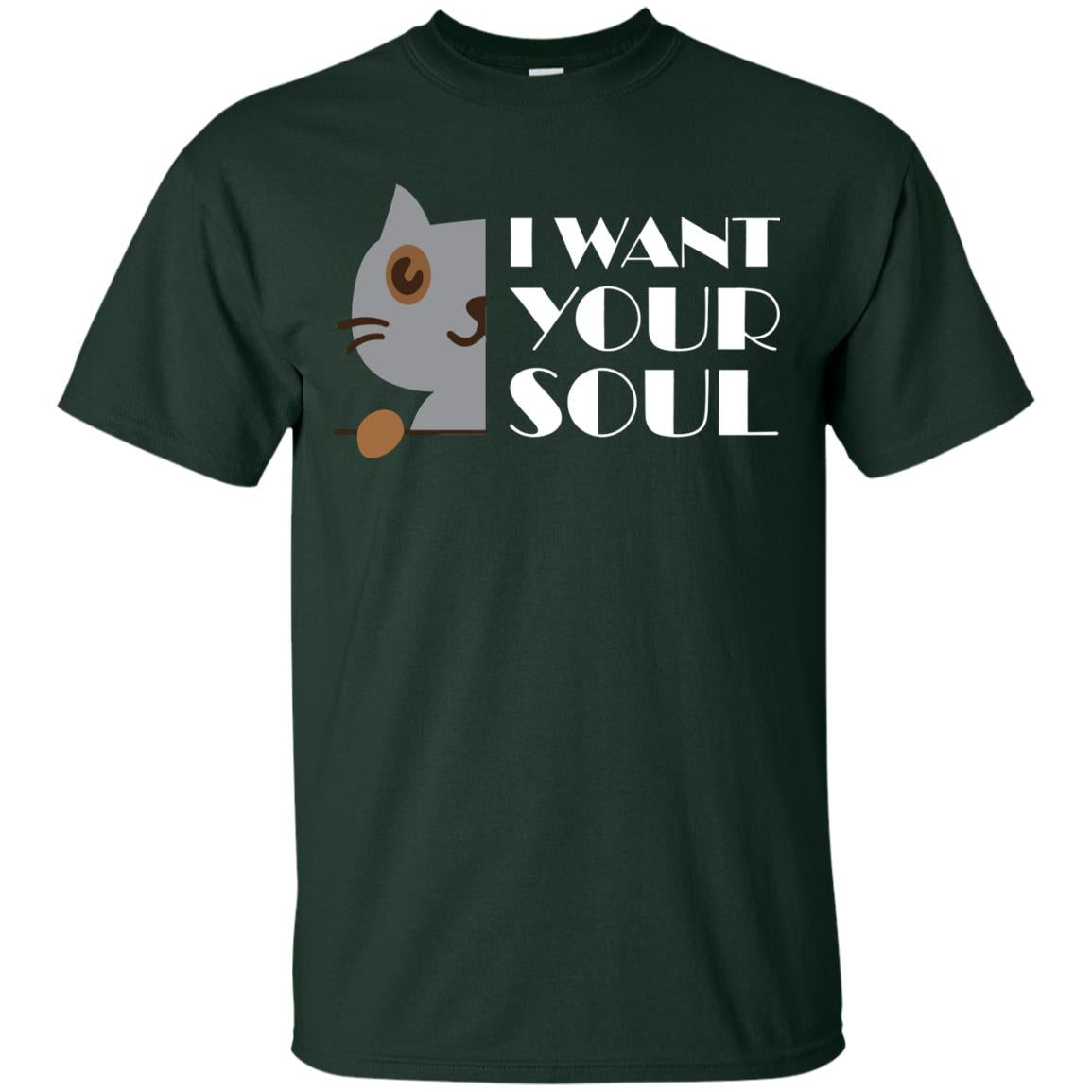I Want Your Soul Cat Shirt Forest