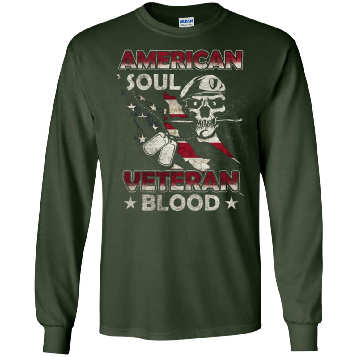 American Soul Veteran Blood Shirt Forest Green