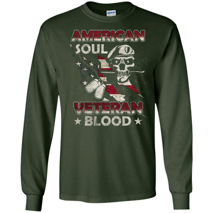 American Soul Veteran Blood Shirt Forest Green