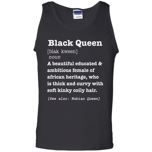 African Pride Melanin Educated T-shirt Black Queen Definition Black