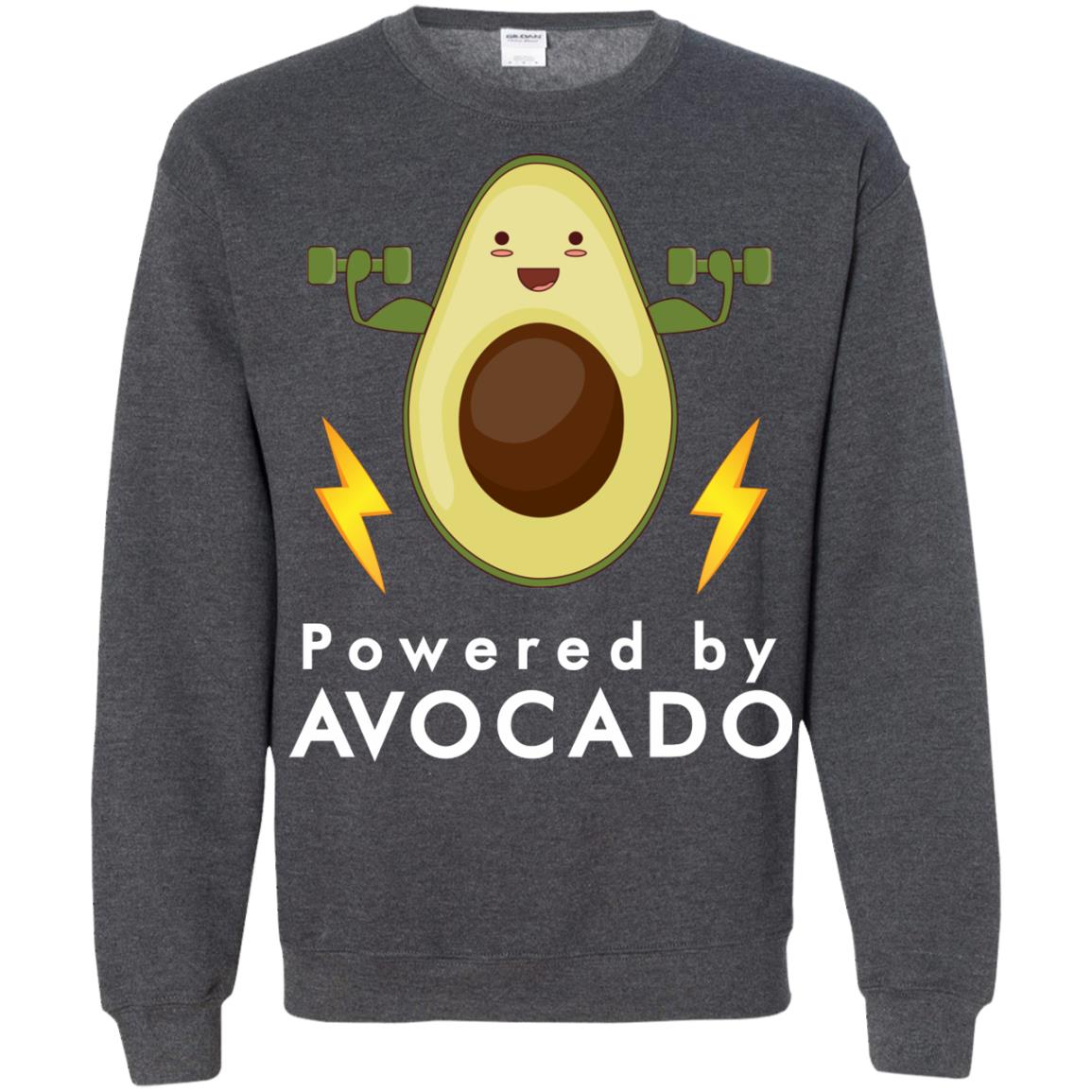 Powered By Avocado Fitness Shirt Dark Heather
