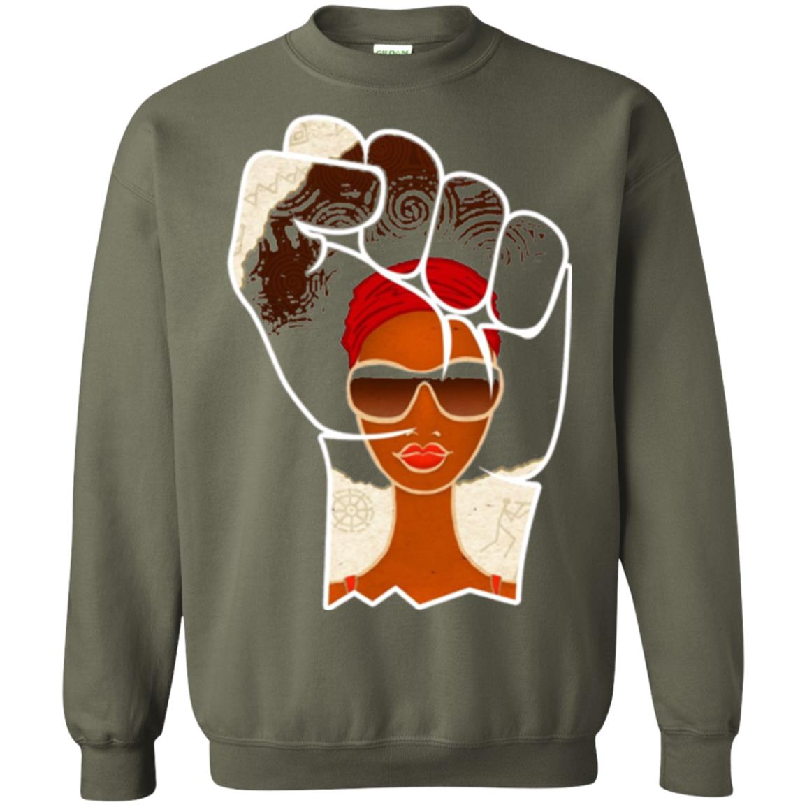 Civil Rights Black History Movement T-shirt Military Green