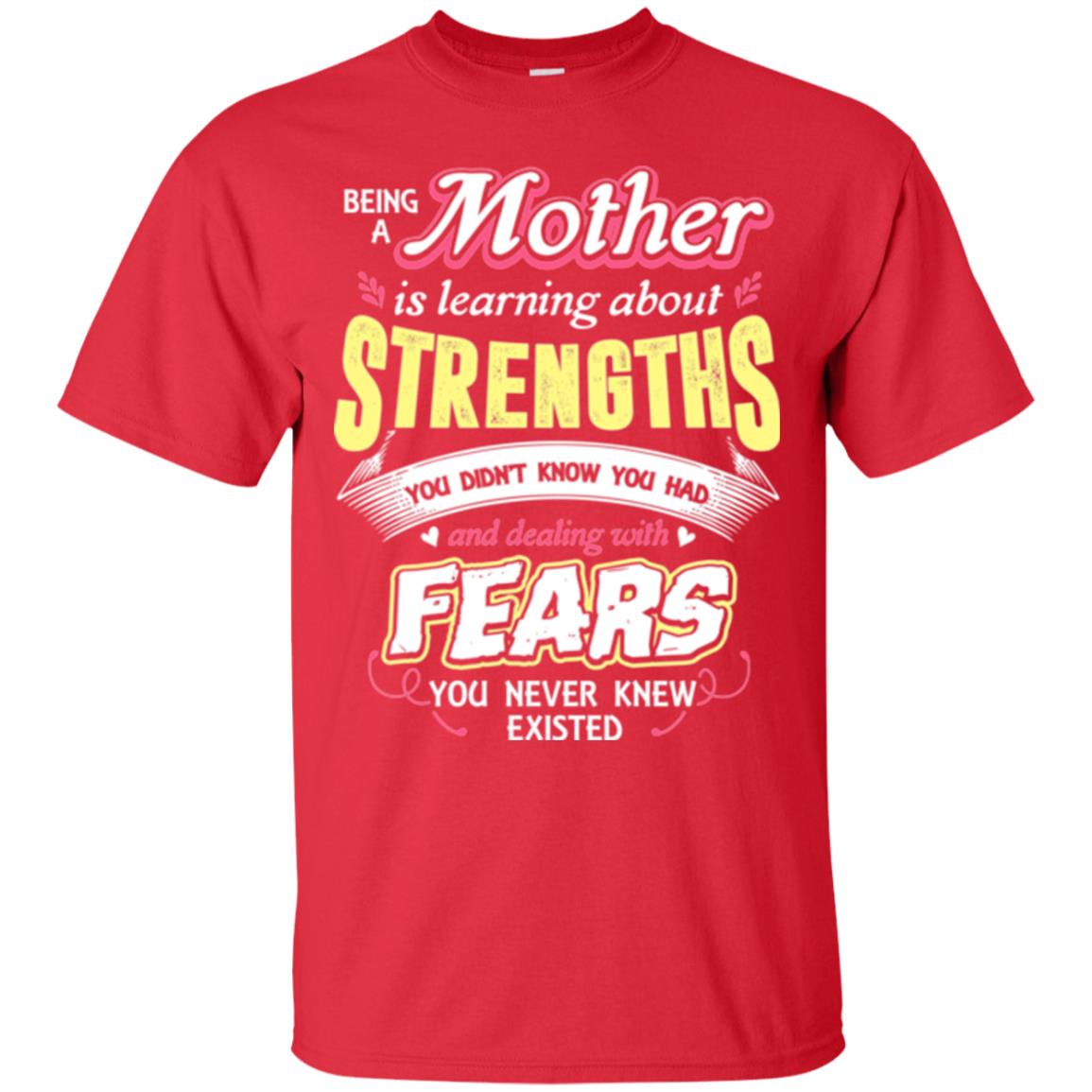 Being A Mom Means Mommy T-shirt Red