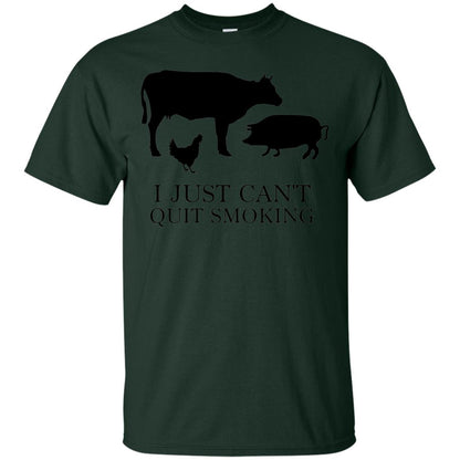 I Just Cant Quit Smoking Bar-b-que Hot And Smokey Shirt Forest