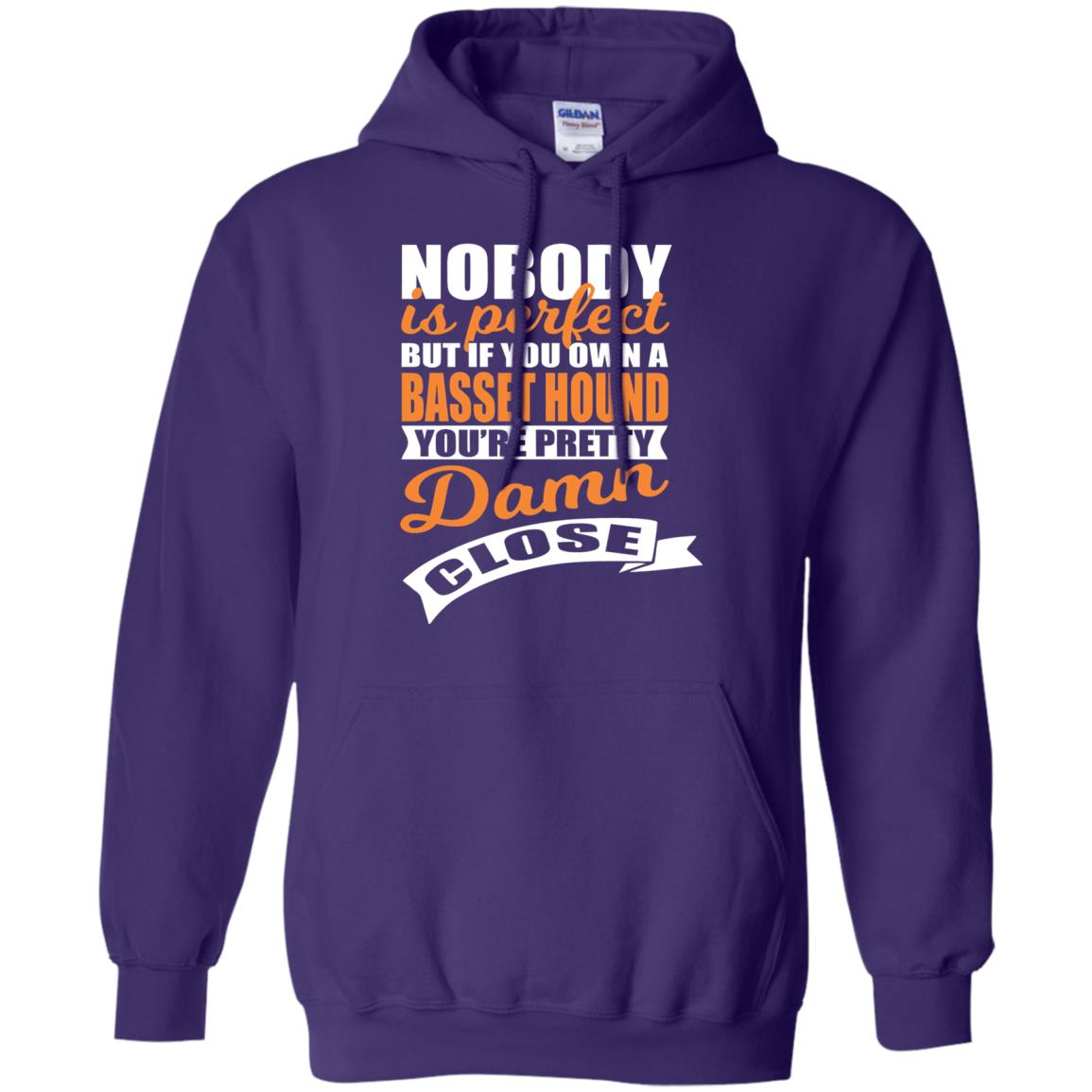 Basset Hound Owner T-shirt Nobody Is Perfect But If You Own A Basset Hound Purple