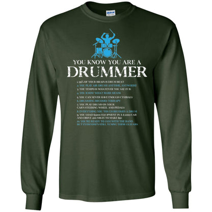 Drummer T-shirt You_re A Drummer Forest Green