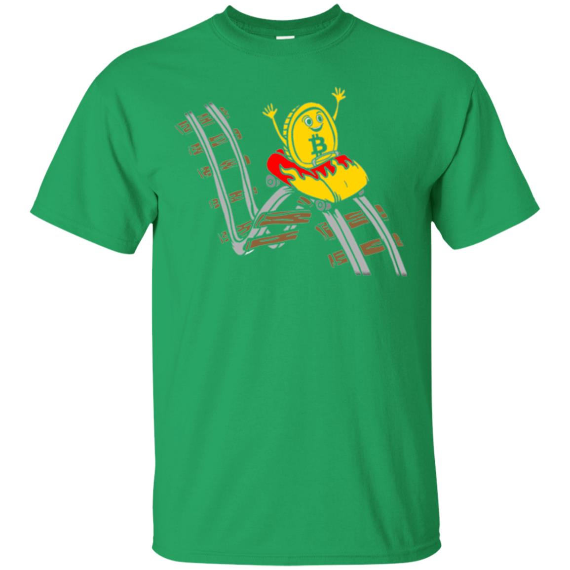 Bitcoin Rollercoaster T-shirt Irish Green