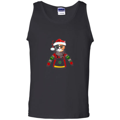 Cat Lovers T-shirt Meowy Christmas Black