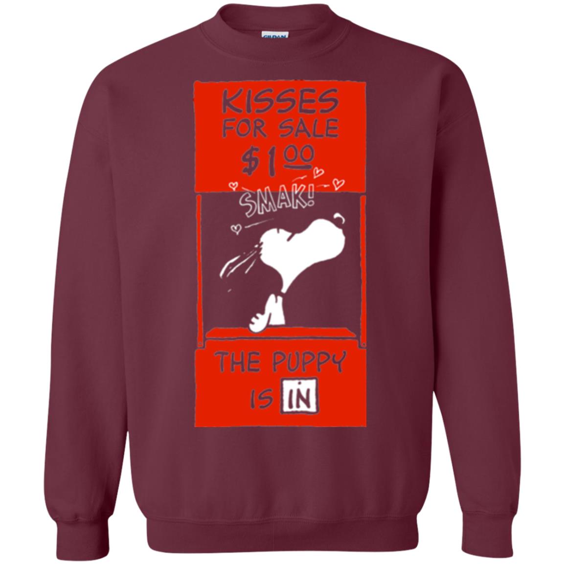 Peanuts Snoopy Kisses Valentines T-shirt Maroon