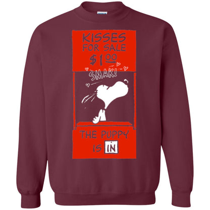 Peanuts Snoopy Kisses Valentines T-shirt Maroon