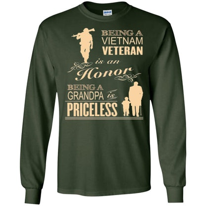 Veteran T-shirt Being A Vietnam Veteran Is An Honor Forest Green