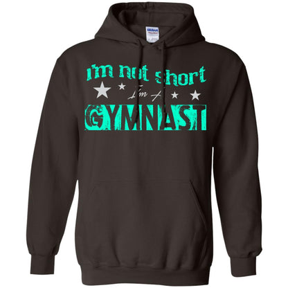 Gymnast T-shirt I_m Not Short I_m A Gymnast Dark Chocolate