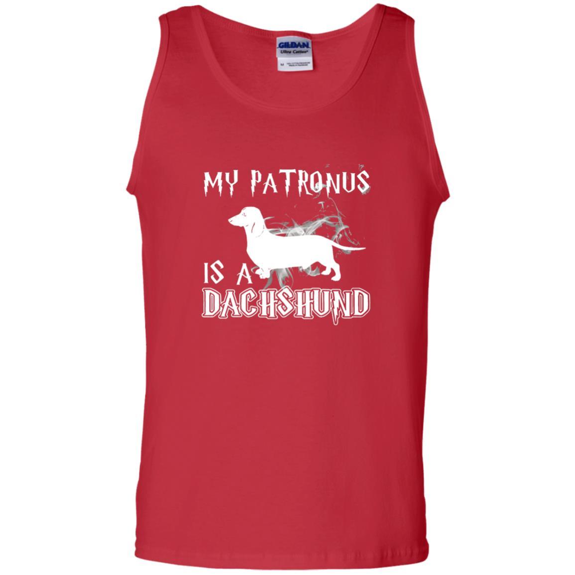 Dachshund Lover T-shirt My Patronus Is A Dachshund Red