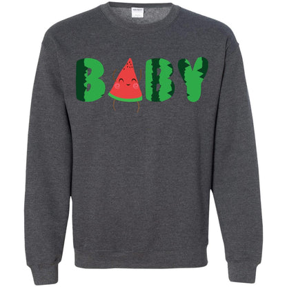 Baby Watermelon Funny Summer Melon Fruit Shirt For Baby Kids Dark Heather