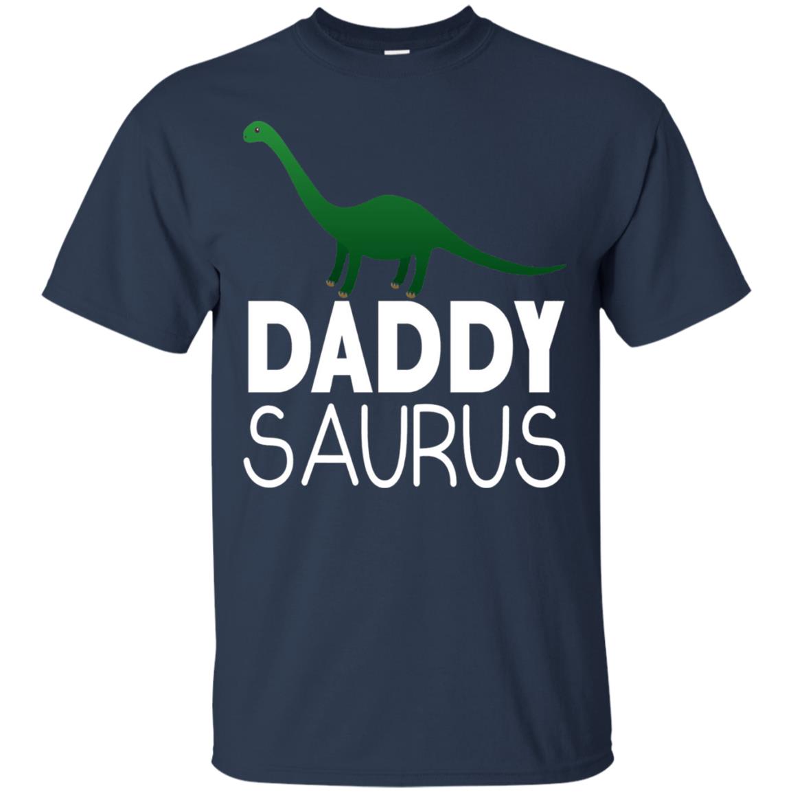 Daddy Saurus Dinosaur Matching Daddy T-shirt Navy