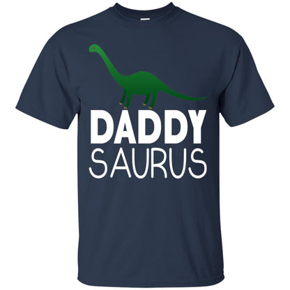 Daddy Saurus Dinosaur Matching Daddy T-shirt Navy