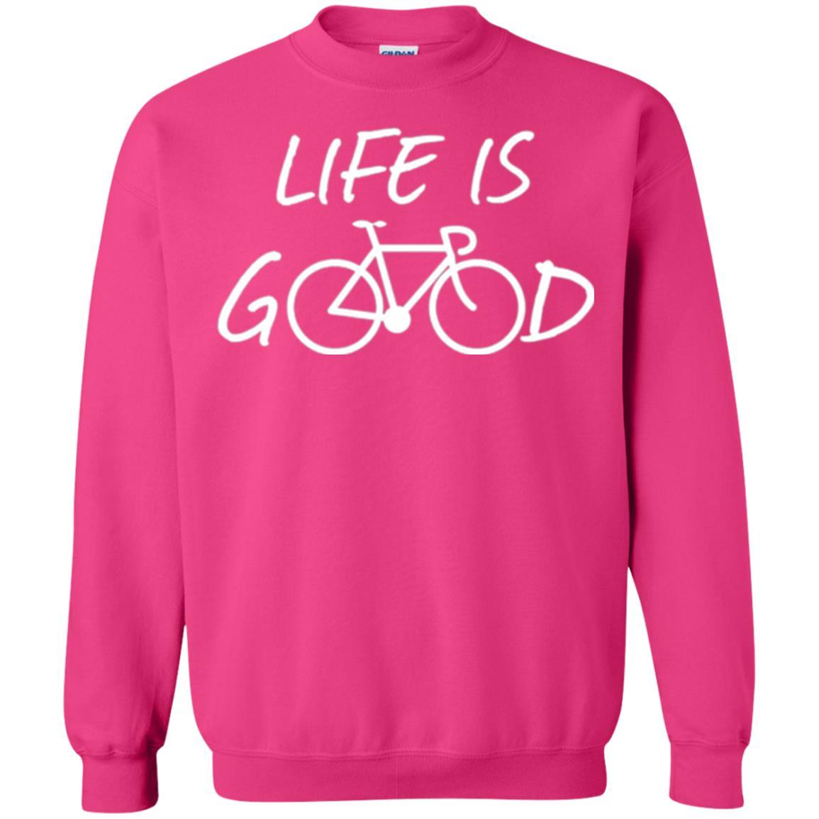 Bicycle T-shirt Life Is Good T-shirt Heliconia