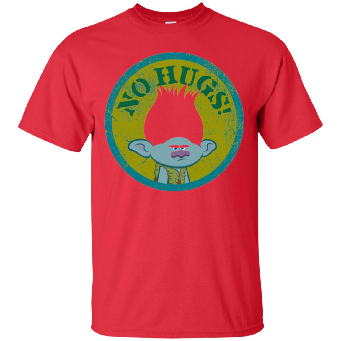 Dream Works_ Trolls No Hugs T-shirt Red