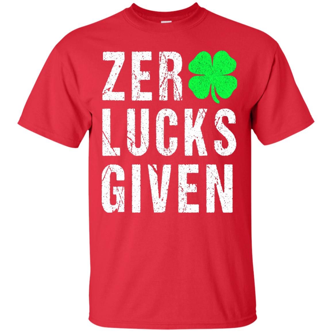 Shamrock Irish Funny Saint Patrick_s Day T-shirt Red