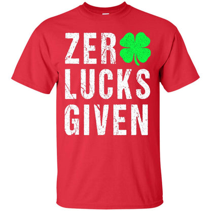 Shamrock Irish Funny Saint Patrick_s Day T-shirt Red