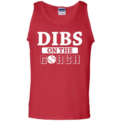 Dibs On The Coach Baseball T-shirt Red