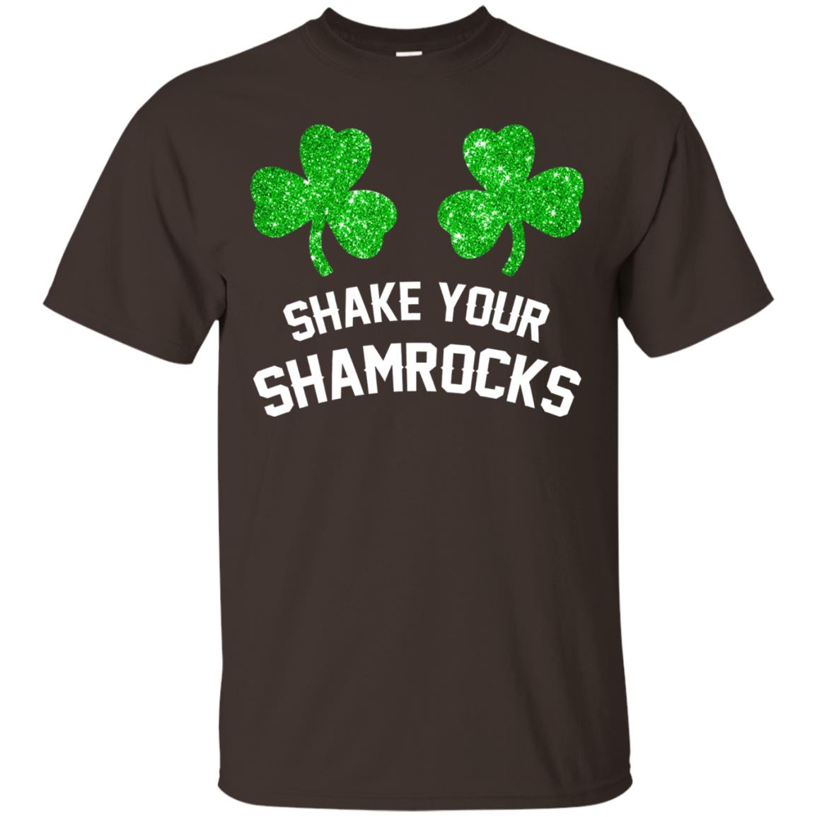 Shake Your Shamrocks St. Patrick_s Day T-shirt Dark Chocolate