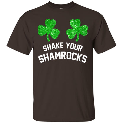 Shake Your Shamrocks St. Patrick_s Day T-shirt Dark Chocolate