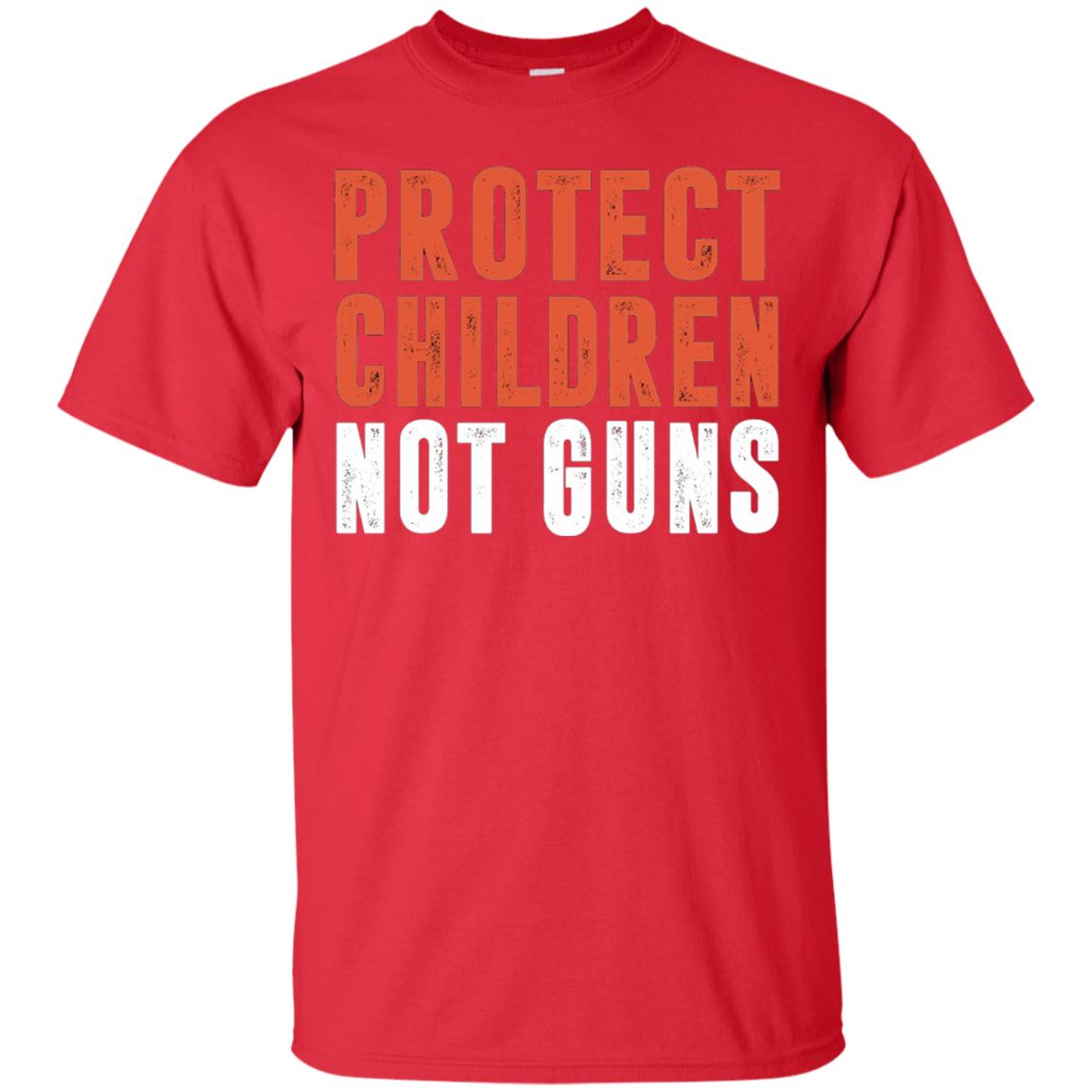 Protect Children Not Guns Quote Shirt Red