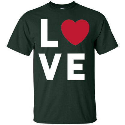 Love Heart T-shirt Forest Green