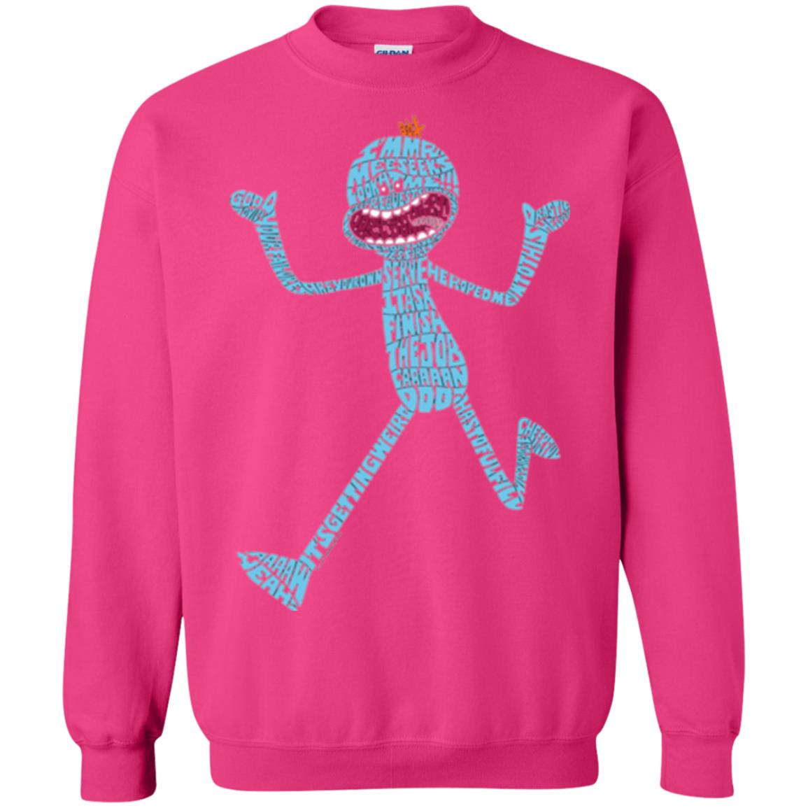 Cartoon T-shirt It_s Mr. Meeseeks Typography Heliconia