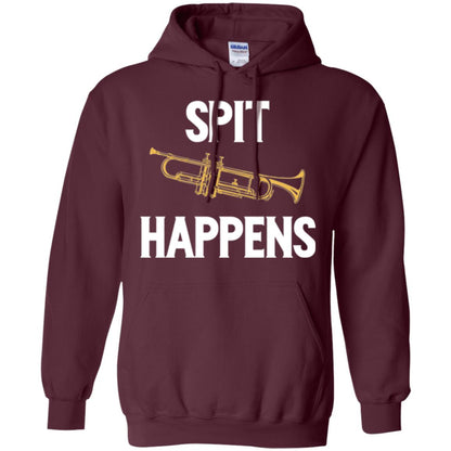 Trumpet Players T-shirt Spit Happens Maroon