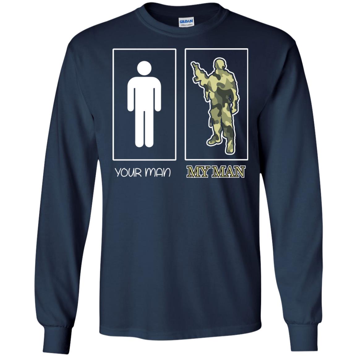 Your Man My Man Military Shirt Navy