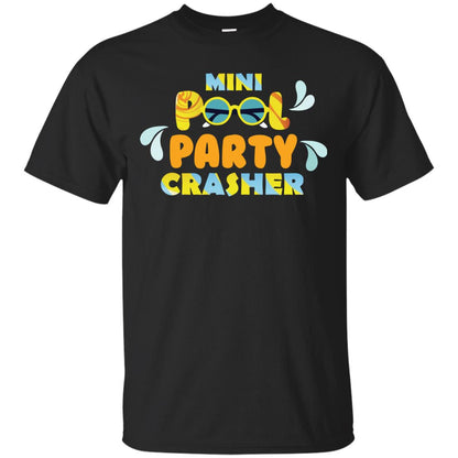 Mini Pool Party Crasher Summer Vacation T-shirt Black