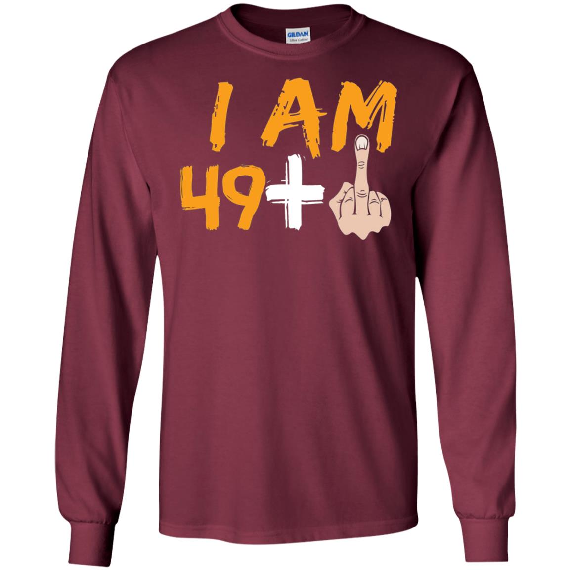 50th Birthday Funny T-shirt I Am 50 Years Old Maroon