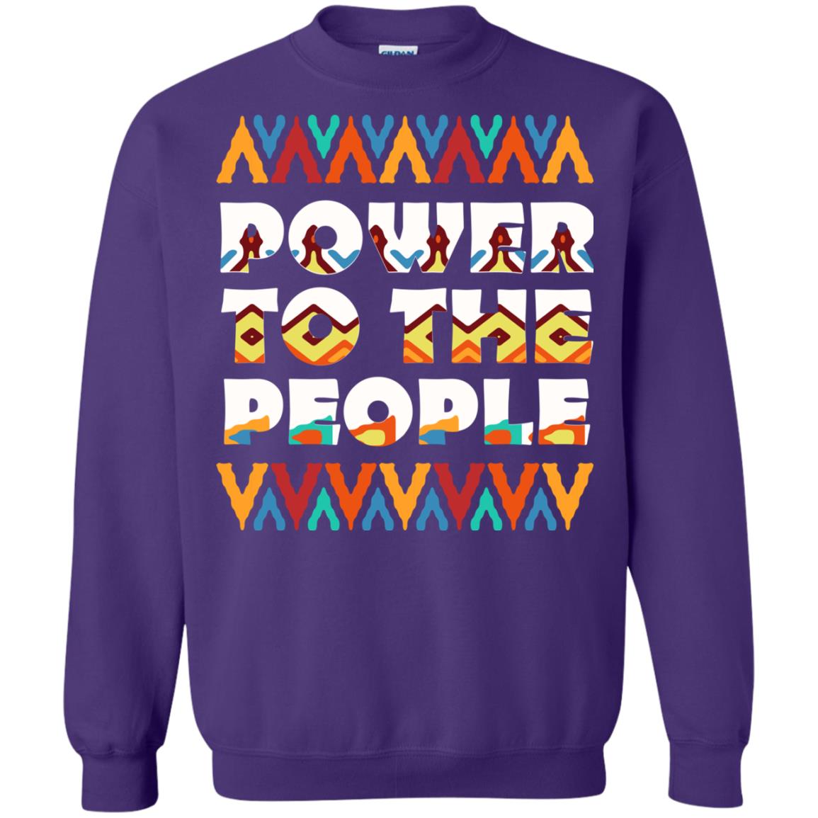 African American T-shirt Power To The People Purple