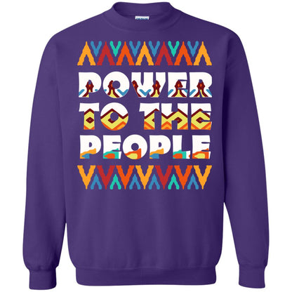 African American T-shirt Power To The People Purple