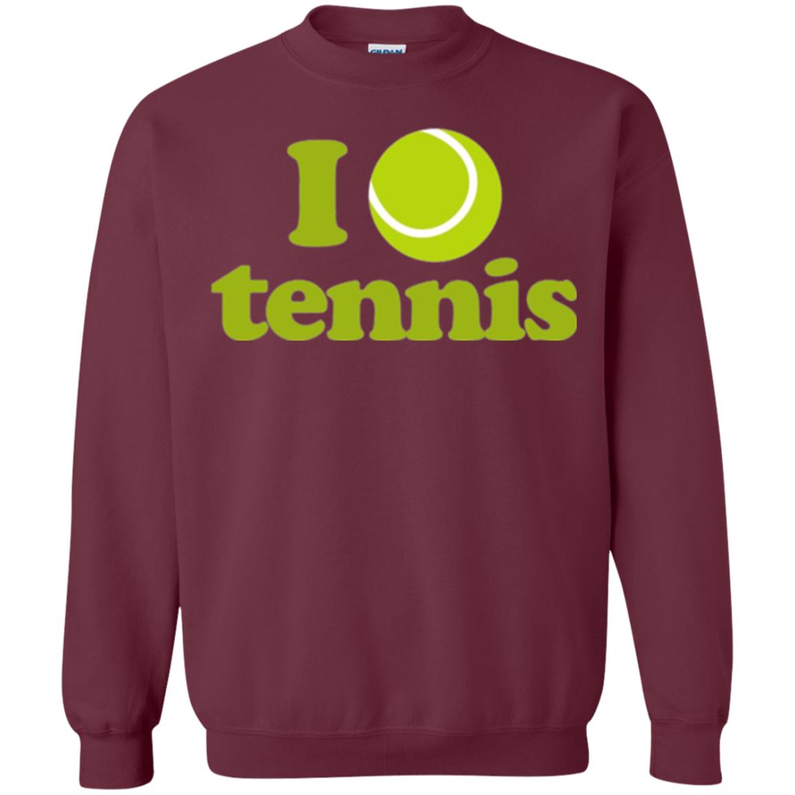 I Love Tennis T-shirt Maroon