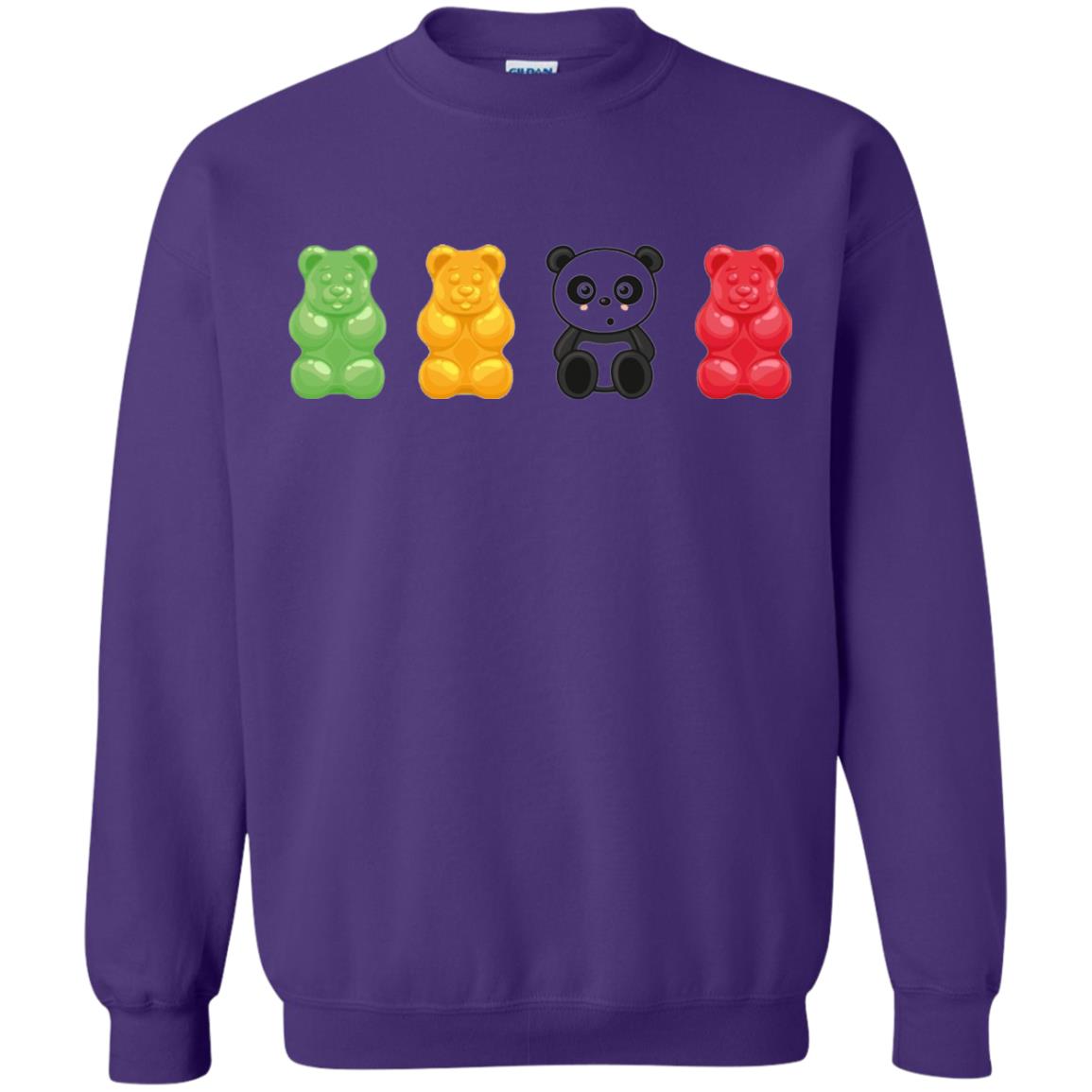 Bear Lover T-shirt Cute Panda Candy Bear Purple