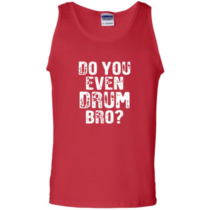 Drummer T-shirt Do You Even Drum Bro Red