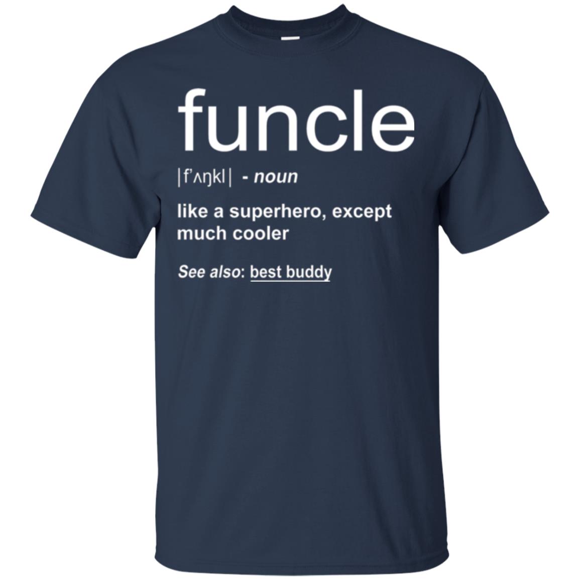 Funny Uncle T-shirt Funcle Navy