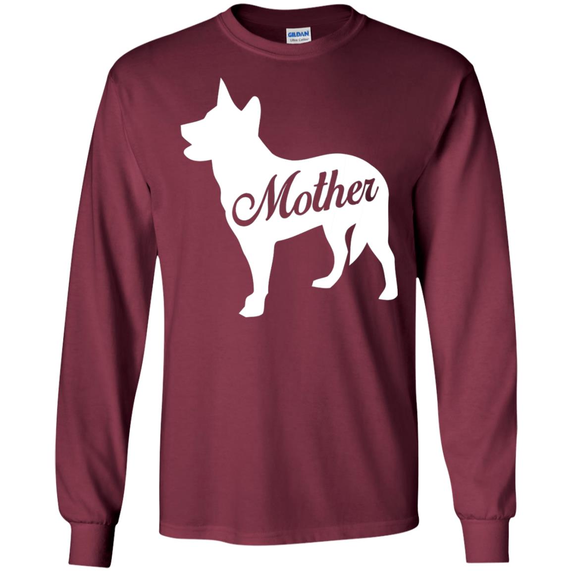 American Cattle Dog Mom T-shirt Maroon