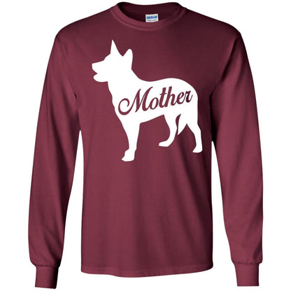 American Cattle Dog Mom T-shirt Maroon