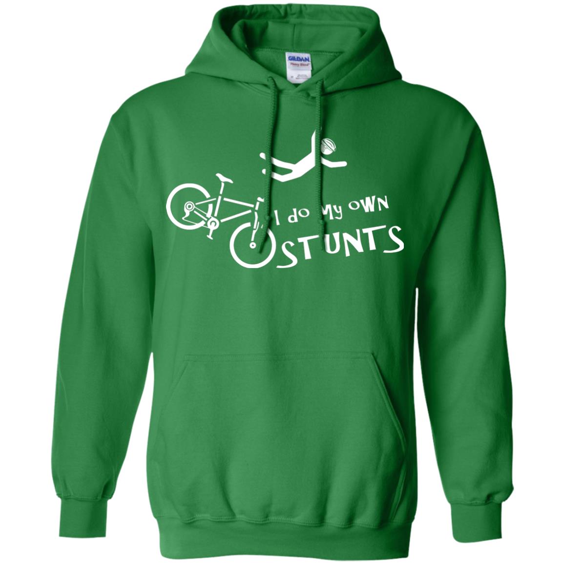 Biker T-shirt I Do My Own Stunts Irish Green