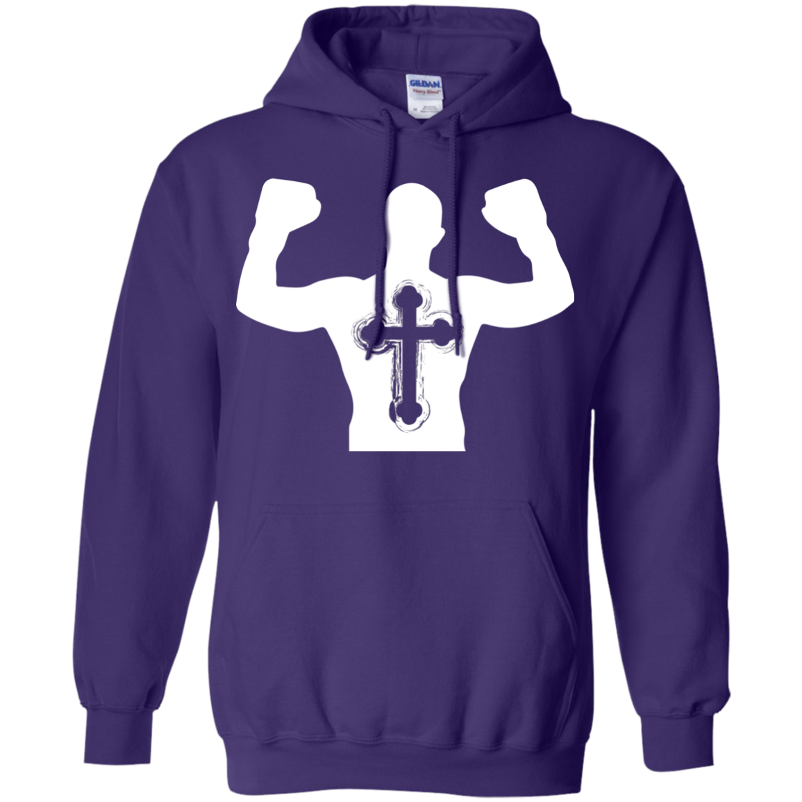 Christian Gym Exercise Workout T-shirt Purple