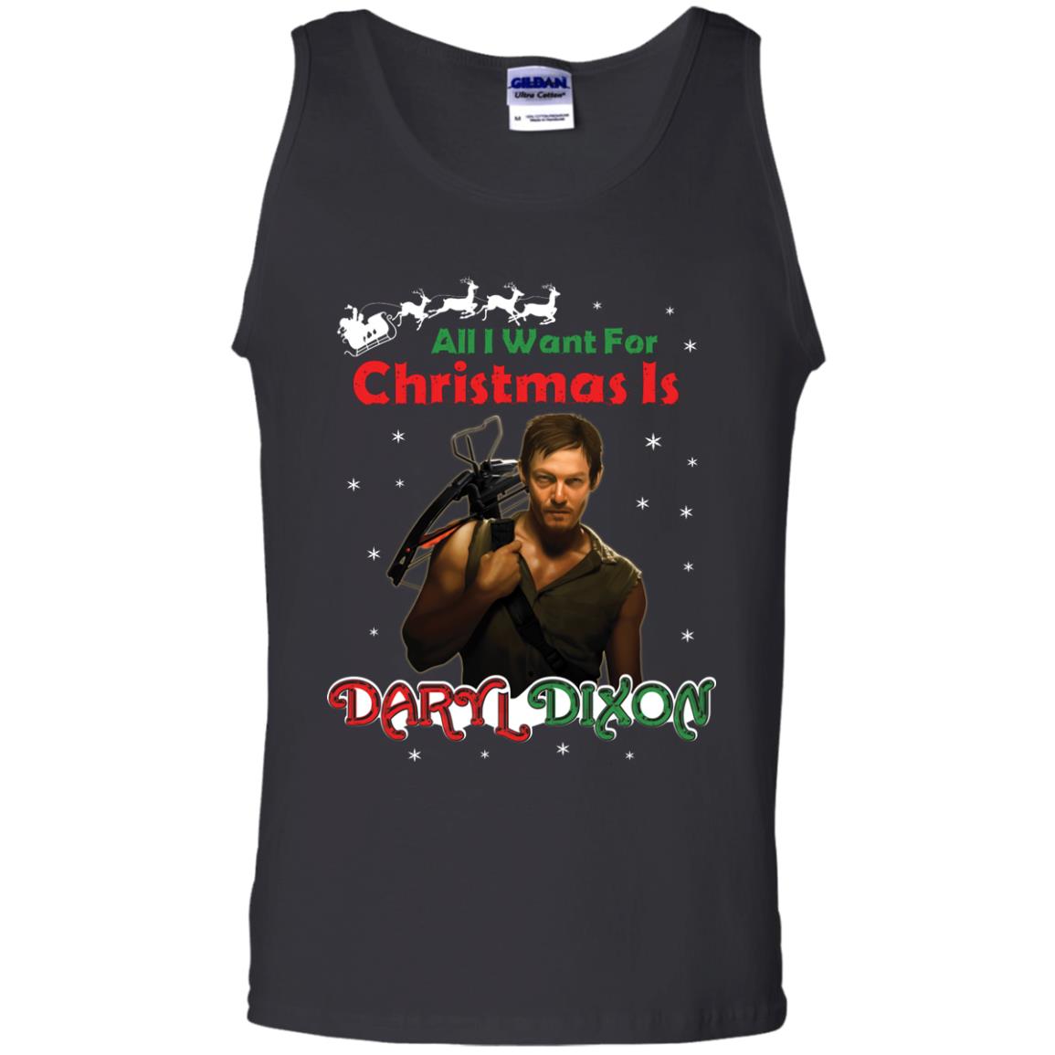 All I Want For Christmas Is Daryl Dixon Shirt Black